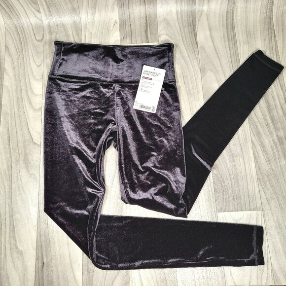 Athleta Pants - Athleta Chaturanga Velvet Tight Black